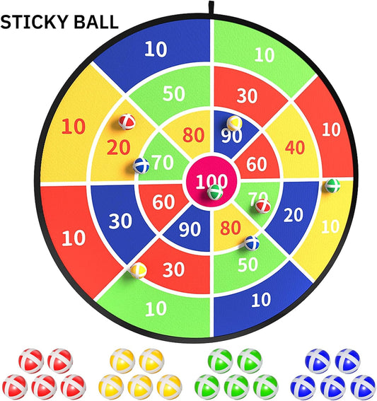Tiro al blanco de 74 cm con 12 pelotas adhesivas